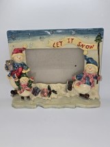 Vintage Christmas Pitcure Frame Let It Snow 4x6 - $16.09