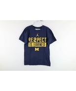 Nike Air Jordan Mens Small Faded University of Michigan Spell Out T-Shir... - €21,30 EUR