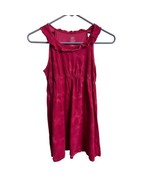 Faded Glory Dress Knee Length Girls XLG Red Tie Died Sleeveless Cover up  - £4.81 GBP