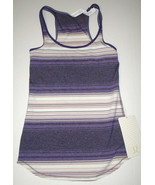 Womens Lululemon Tank Top Yoga 4 Pilates NWT New Stripes Casual Purple T... - £74.15 GBP