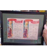 Vintage 1952 Coca-Cola Coke UNC USC Framed Advertising Insert South Caro... - $49.49