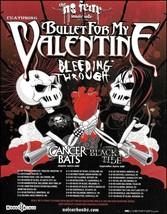 2008 No Fear Tour ad print Bullet for My Valentine Bleeding Through Cancer Bats - £3.32 GBP