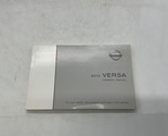 2012 Nissan Versa Owners Manual Handbook OEM J02B43006 - $35.99