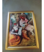 1950&#39;s Vintage Brass Victorian Tapestry Photograph Compact Holder ^ - $24.51 CAD