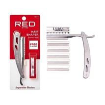 RED BY KISS STAINLESS STEEL HAIR SHAPER W/ 5 JAPANESE BLADES - #HS11 - $7.59