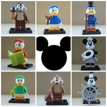 Disney Mickey Minnie Mouse Donald Duck Chip N Dale Scrooge 8pcs/set Minifigures - £13.42 GBP
