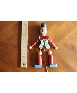 M. Gschnitzer Austria Wood Jester Clown Puppet Pull String Vintage Ornam... - $353.57 MXN