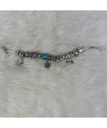 Willabee and Ward Monthly Charm Bracelet January Blue Winter Snowflake M... - £13.53 GBP