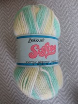 85g Bouquet Softee Acrylic Yarn &amp; Leisure Arts #916 Afghans For Baby Leaflet - £3.92 GBP