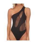 One-Shoulder Swimwear for Womens Sexy Cut Out Bodysuit with Mesh Inserts... - $29.35