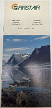 First Air Timetable June 1, 1983 Vintage Timetable Airline Brochure - $21.78