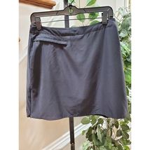 Patagonia Women Black 100% Polyester Pencil &amp; Straight Casual Mini Skirt... - $22.77