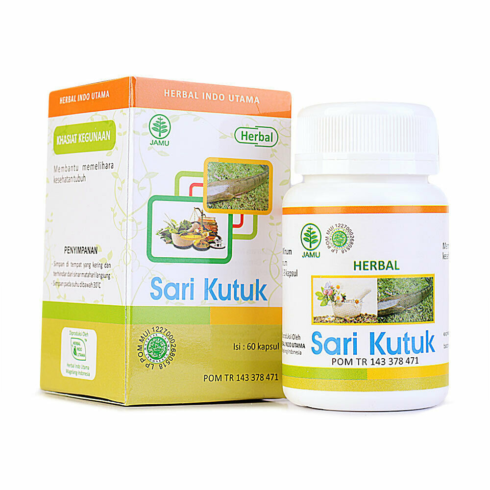 HIU SARI KUTUK Cork Fish Extract Organic Albumin Pregnancy Herbal 60 Cap... - $36.50