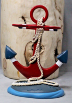 Kassatex Nautical Toothbrush Holder Pirate Bath Accessory Anchor Red White Blue - £15.27 GBP