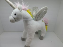 GUND My Magical Light &amp; Sound Unicorn Soft White Plush Rainbow Works - £5.46 GBP