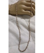 Sterling Silver 925 Italy Twisted Chain Necklace 20&quot; &amp; Bracelet 7&quot; - $593.91 MXN