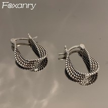 Er color earrings for women new fashion creative twist winding geometric handmade party thumb200