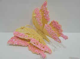 Christmas Easter Butterfly Pastel Sequins Clip On Tree Ornaments Wreath ... - £9.45 GBP