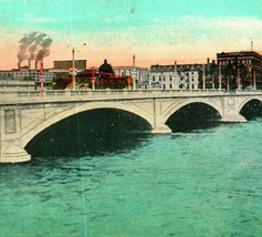 First Ave Bridge Cedar Rapids Iowa IA UNP 1920s WB  Postcard UNP Unused - £3.06 GBP