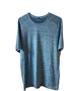 Lululemon Men's Medium Metal Vent Tech Short Sleeve Shirt Poseidon Hydra Blue - $49.49