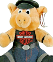 Vintage 1993 Harley Davidson Play by Play Toy Plush Hog with Tags Stuffe... - $17.70