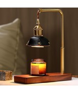 Dimmable Candle Warmer Lamp w/ Timer, Wood Base + 2 Lampshades + 2 Bulbs  - $640.42 MXN
