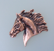 Horse charm, pendant, key chain pewter copper finish  Forge Hill Sculptu... - $18.82
