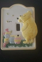 Disney Classic Winnie The Pooh Ceramic Single Light Switch Plate Cover - £8.25 GBP