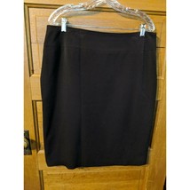 Josephine Chaus Size 14 Brown Skirt Lined Modest Rayon Poly - $19.97