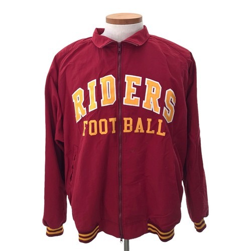 Los Angeles Riders Football Jacket Red Varsity Pullover  Vintage &#39;90s US... - £20.34 GBP