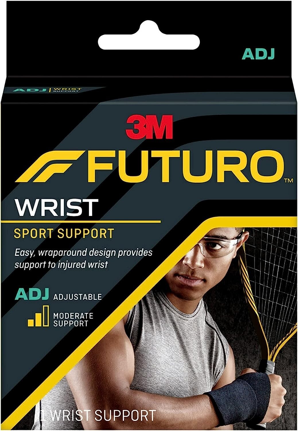 Futuro Sport Wrist Support Adjustable Strap Custom Fit Thumb Loop - $4.94