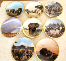 Lenox Elephant Collector Plates King of the Plains Complete Set of 8 Fin... - $196.35