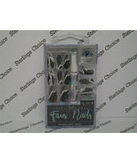 Pretty Woman Faux Nails #MNV298 Black Marbled - $9.84