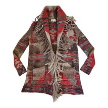 Ralph Lauren Denim &amp; Supply Sweater Southwestern Aztec Fringe Cardigan S... - £229.81 GBP