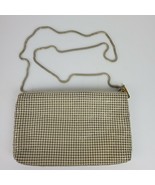 Vintage Hong Kong Womens Crossbody Tan Metal Chain Hippie Go Go Handbag ... - $16.83