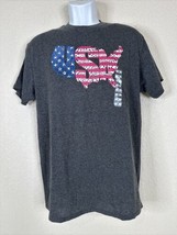 NWT Delta Pro Weight Men Size M Dark Gray USA United States T Shirt Short Sleeve - £7.19 GBP