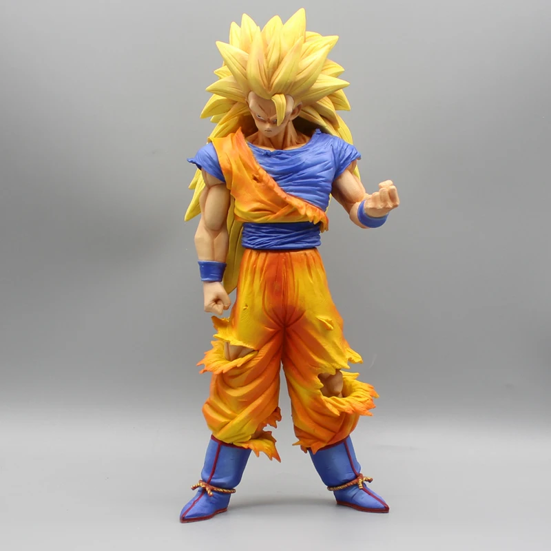 32cm Dragon Ball Z Goku Figures SSJ3 DBZ Super Saiyan 3 Anime Figure Model PVC - $62.72+