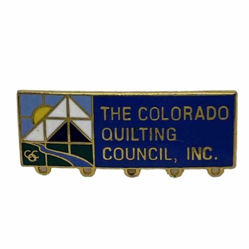 Primary image for Colorado Quilting Council Association Club Organization Enamel Lapel Hat Pin