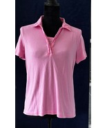 Ladies Hillard Hanson Polo Shirt, Perforated Trim Neckline, Cotton/Poly,... - $17.57