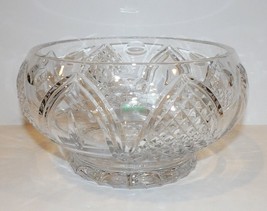 EXQUISITE LARGE GALWAY IRISH CRYSTAL BEAUTIFULLY CUT 9&quot; BOWL - £58.08 GBP