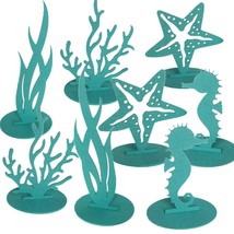 8Pcs/Pack Green Mermaid Party Decoration Diy Felt Table Centerpiece Unde... - $16.99