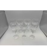 Set of 7 Stuart Crystal GLENCOE Clear Sherry Wine Glasses - $159.99
