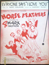 MARX BROTHERS : (HORSE FEATHERS &amp; OTHER EARLY 30,S SHEET MUSIC LOT) CLASSIC - £174.99 GBP