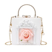 MBTI Korean Style Vintage Shoulder Bag for Women Angel Flower Trend Purse Design - £51.63 GBP