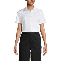 Lands End School Uniform Peter Pan Collar Broadcloth Shirt, Size 16 - $14.85
