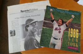 New York Times Gary Carter New York Mets Obituary 2012 &amp; WS Extra 1986 VG+ - $297.93 MXN