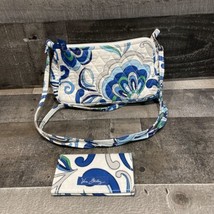 Vera Bradley Mediterranean White Crossbody &amp; Wallet Set - £11.27 GBP