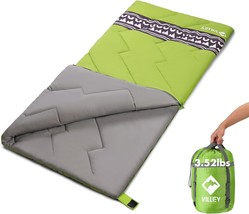 Villey Camping Sleeping Bag, Lightweight Backpacking Sleeping Bag With - £36.92 GBP