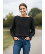 Women Sweater Alfani Women Ribbed Panel Dolman Sweater Sz Small Dark Gray - $23.16