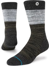 Stance Badge Crew Socks Black Red A588A22BAD Large 9-13 InfiKnit Green Grey - £14.28 GBP